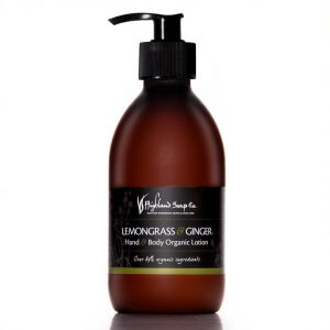 Highland Soap Co. Hand & Body Lotion Citroengras / Gember 300ml, pomp
