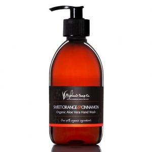 Highland Soap Co. Sinaasappel & Kaneel vloeibare handzeep 300ml, pomp