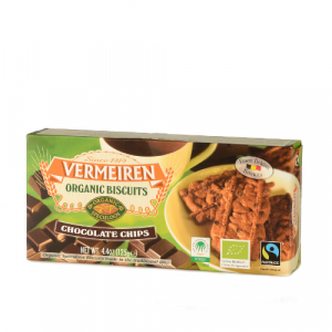Vermeiren Speculoos Chocolade Koekjes Fairtrade 125g, bio